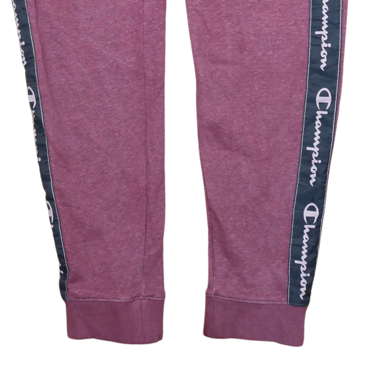 Champion Women’s Pink Jogger Sweatpants Small Drawstring Logo Stripe