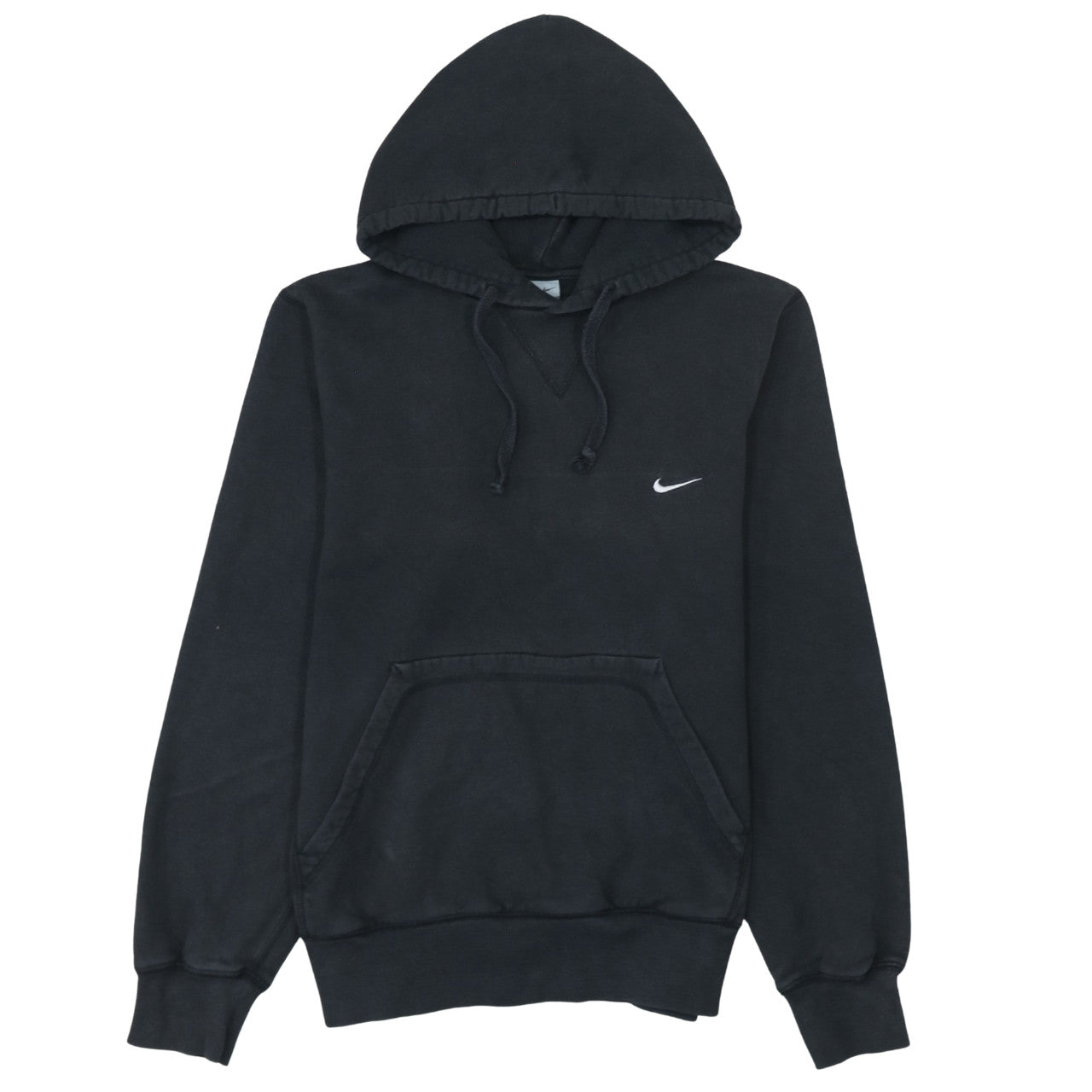 Nike Boys Black Pullover Hoodie Small Cotton Fleece Sportswear