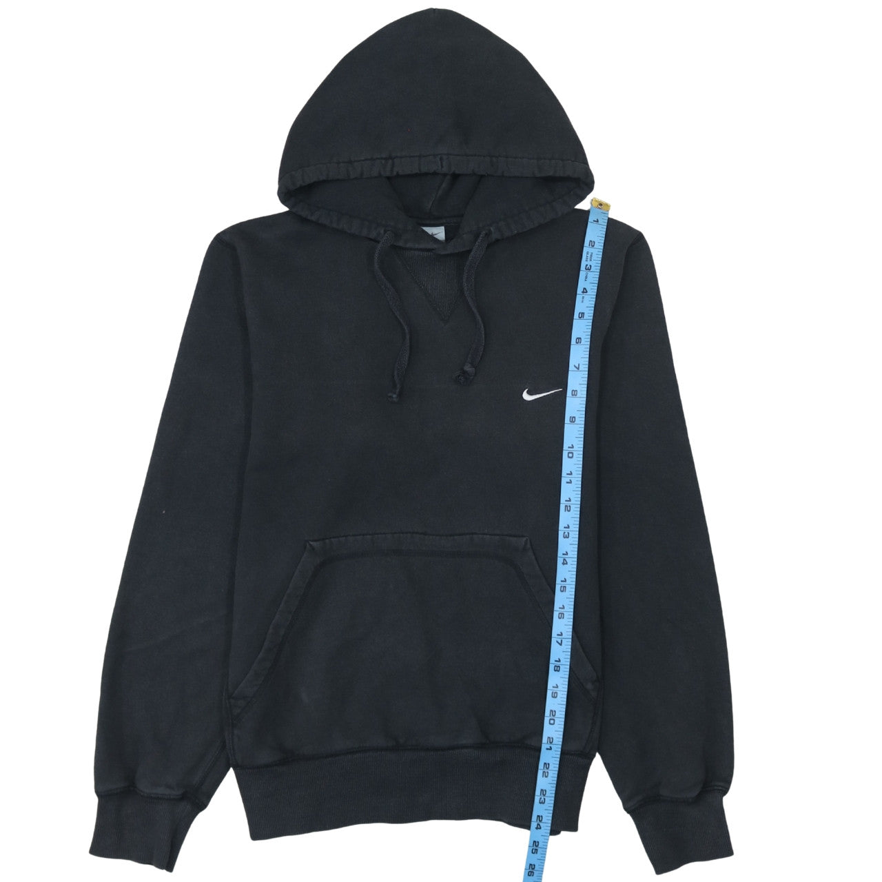 Nike Boys Black Pullover Hoodie Small Cotton Fleece Sportswear