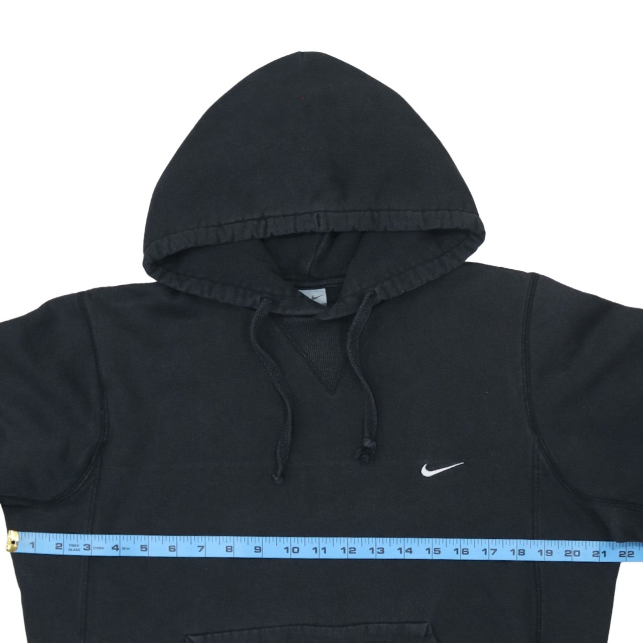 Nike Boys Black Pullover Hoodie Small Cotton Fleece Sportswear