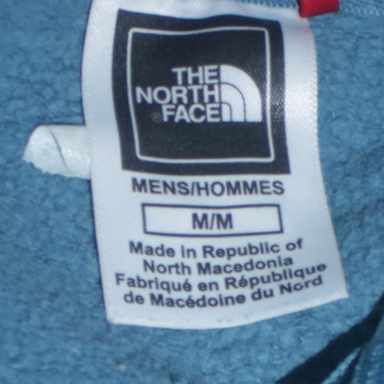 The North Face Men's Blue Pullover Hoodie M Regular Fit Cotton