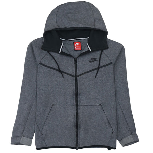 Nike Men's Grey Full Zip Hoodie Size S Sportswear Sweatshirt