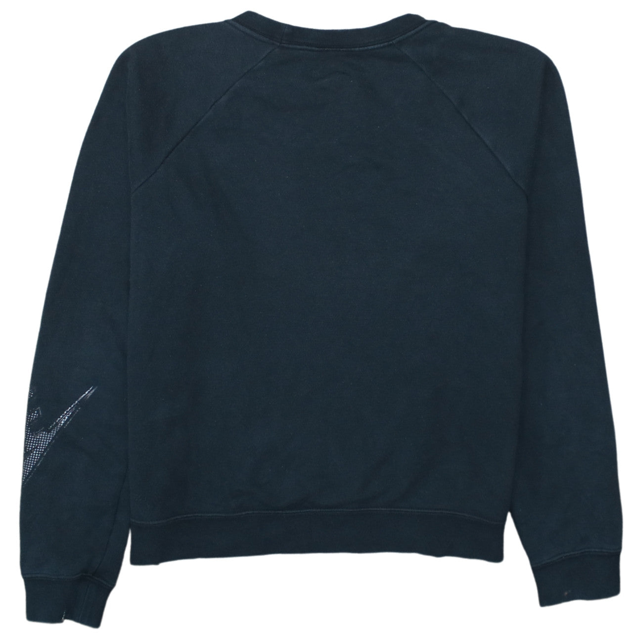 Nike Women's Black Small Pullover Sweatshirt Crew Neck Logo Print