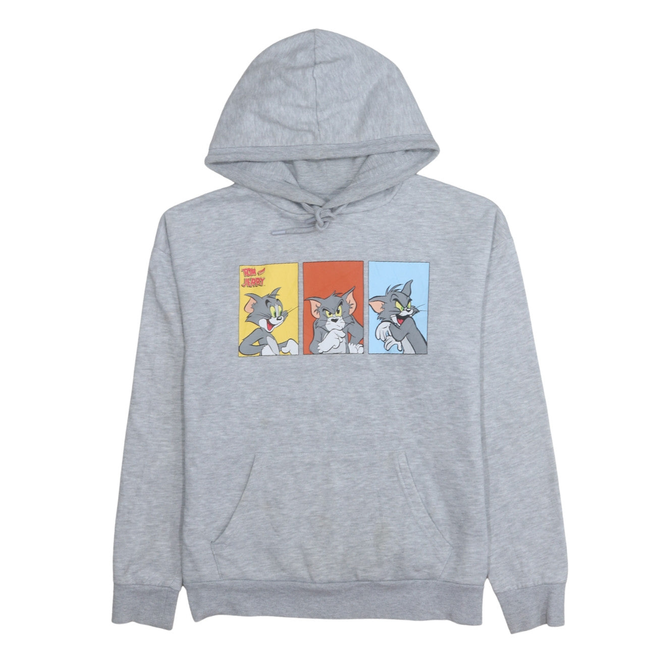 Primark Women Grey Tom & Jerry Hoodie XS Pullover Graphic Print