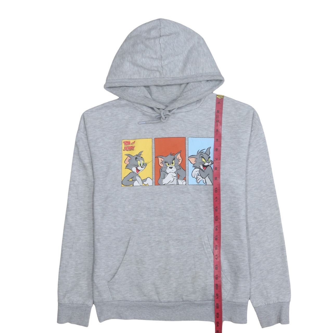 Primark Women Grey Tom & Jerry Hoodie XS Pullover Graphic Print