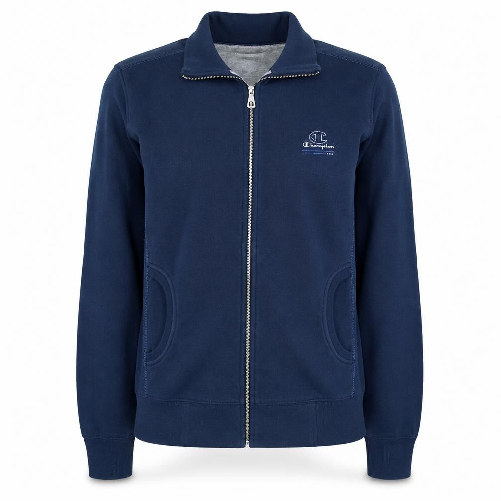 Champion Women's Navy Full Zip Sweatshirt L Heritage Classics