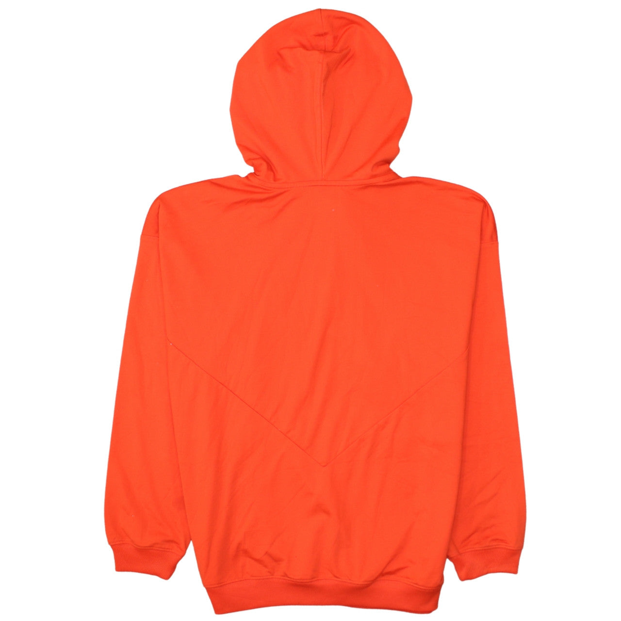 Adidas Womens Orange Hooded Pullover Sweatshirt Size 10 Logo Hoodie