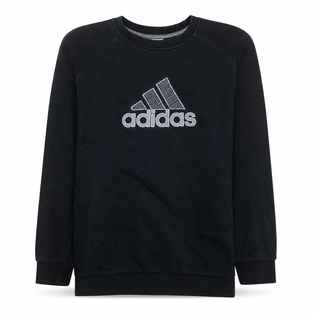Adidas Boys Black XL Sweatshirt Long Sleeve Crew Neck Pullover