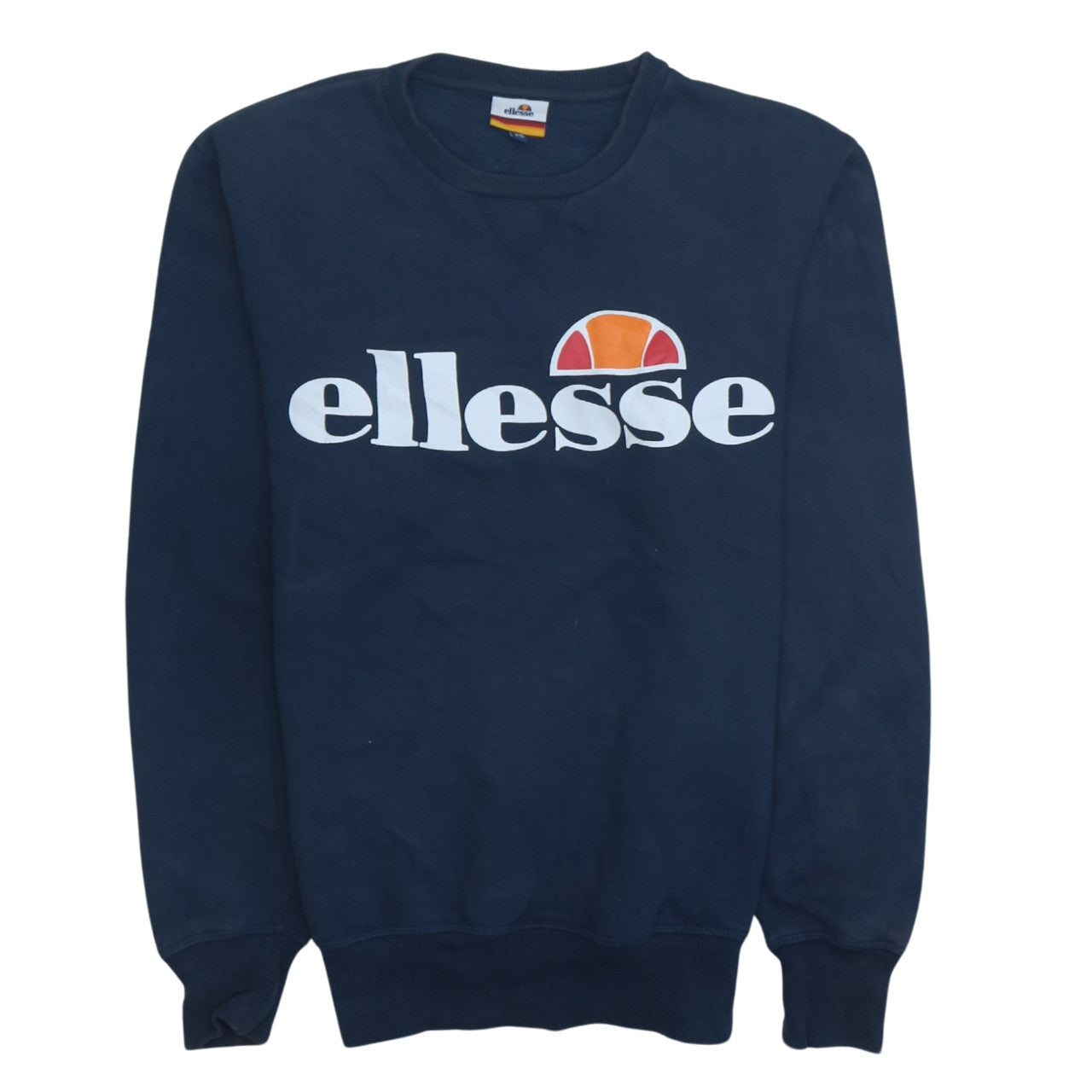 Ellesse Men's Blue XS Crew Neck Logo Pullover Sweatshirt