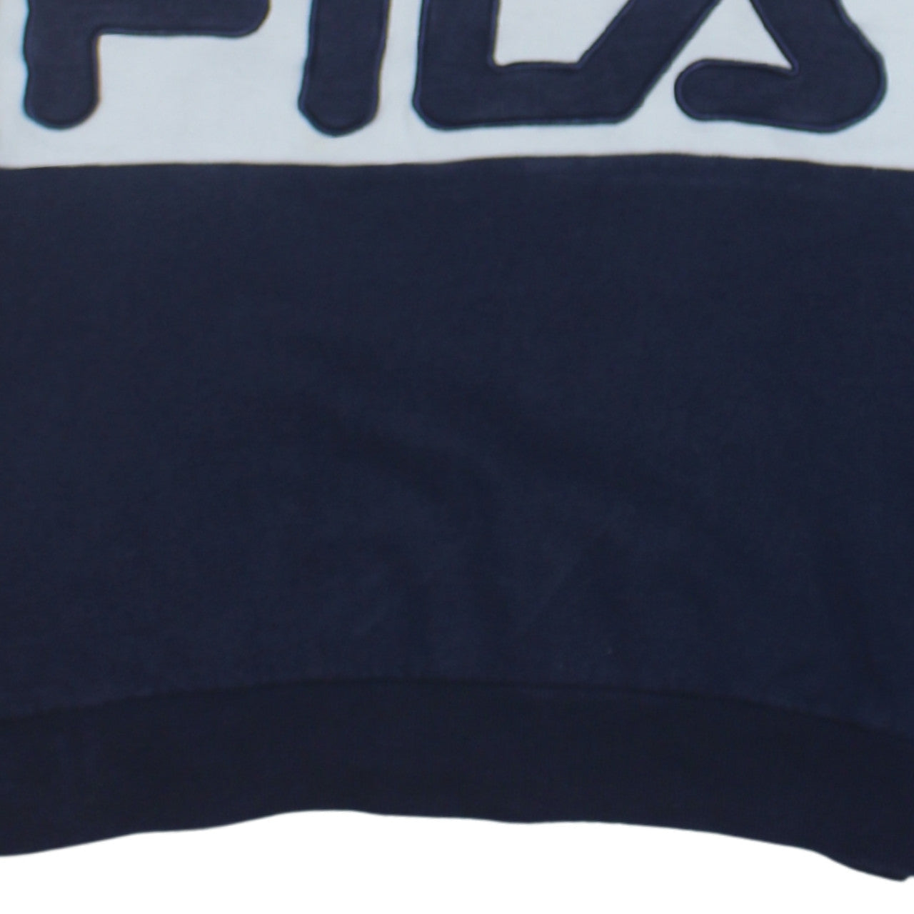 FILA Mens Blue Crew Neck Logo Sweatshirt Size L Regular Fit