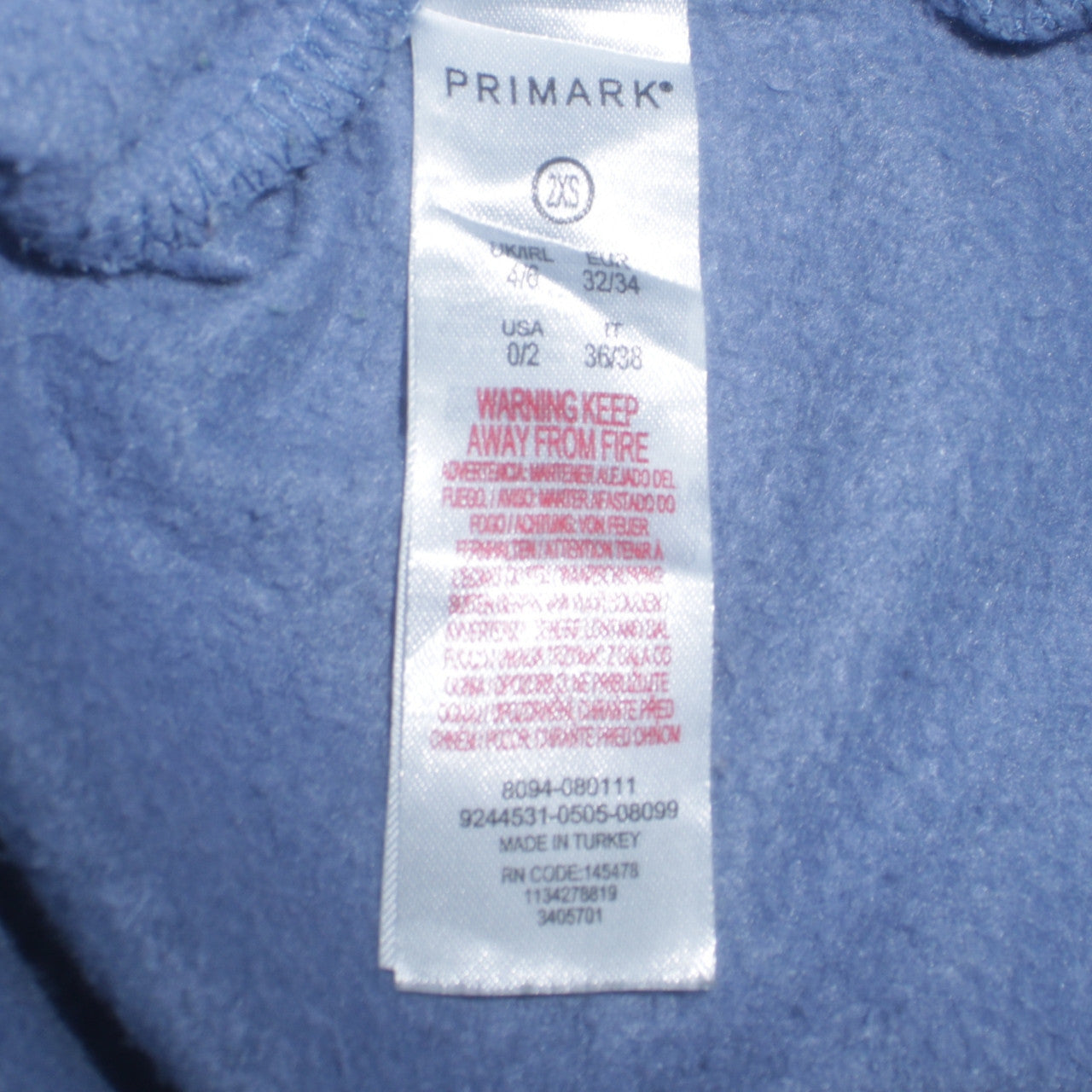 Disney Women Blue Stitch Graphic Pullover Sweatshirt 2XS