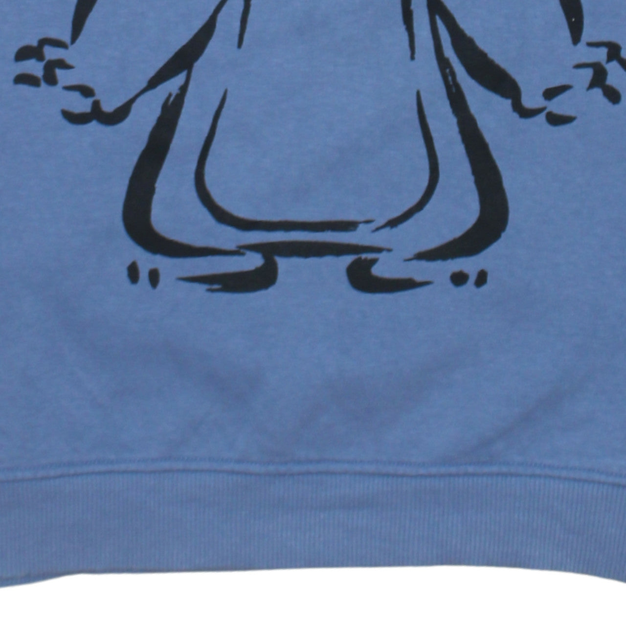 Disney Women Blue Stitch Graphic Pullover Sweatshirt 2XS