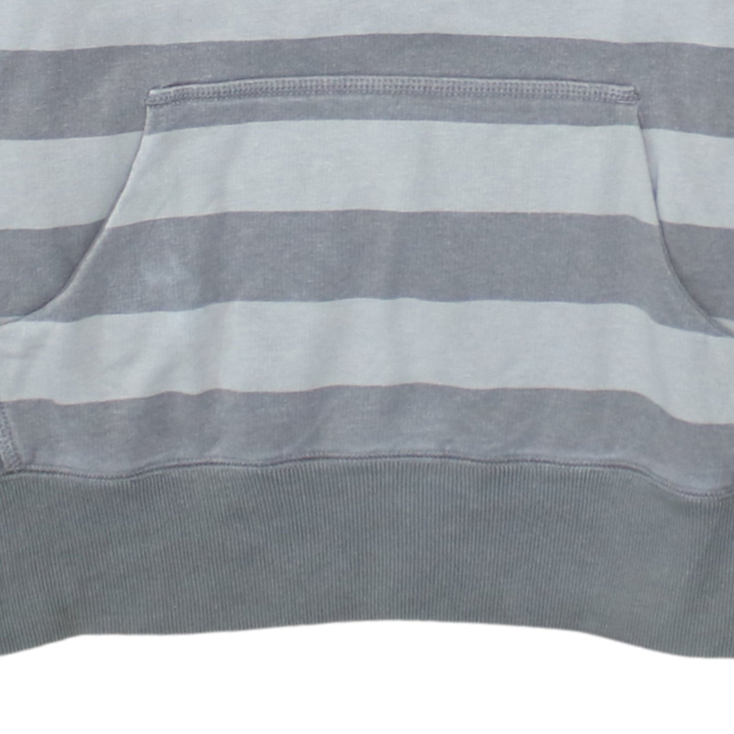 Nike Women Grey Striped Pullover Hoodie Size 14/16 Drawstring Graphic Logo
