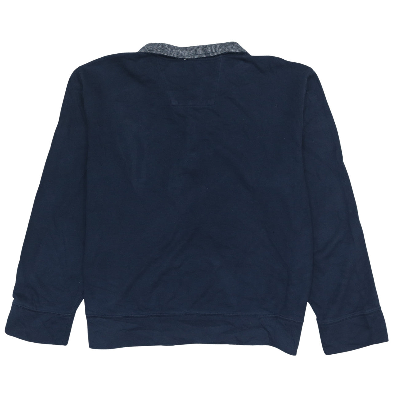 Nautica Men’s Blue 1/4 Zip Collared Henley Sweatshirt Size L