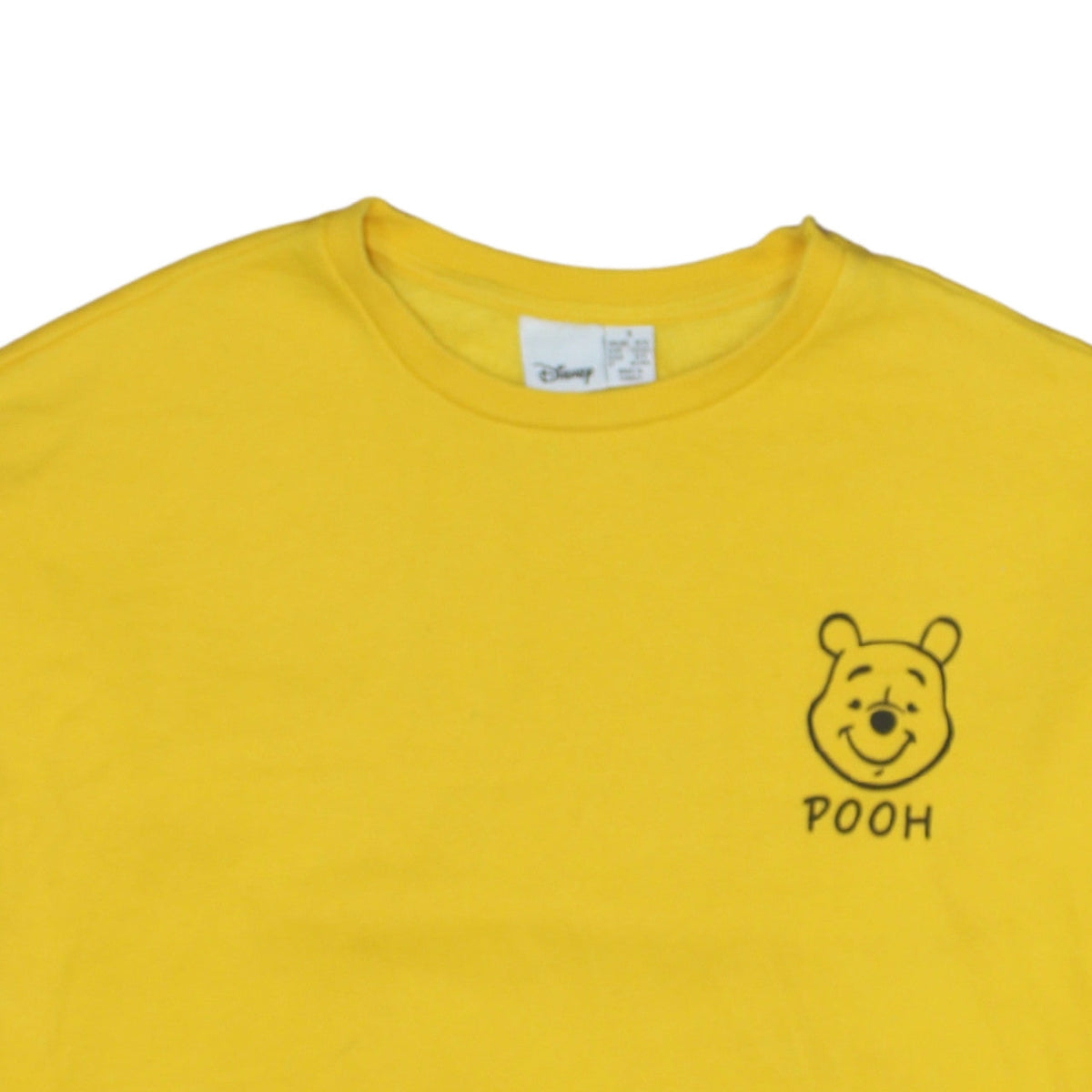 Additional view of Disney Winnie the Pooh Yellow Sweatshirt Women S 10/12 Crew Neck