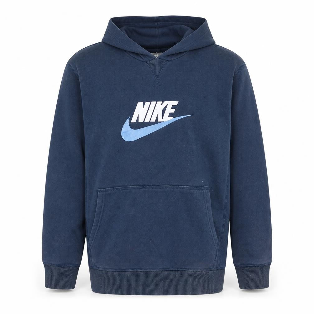 Nike Boys Blue XL Pullover Hoodie with Logo Print