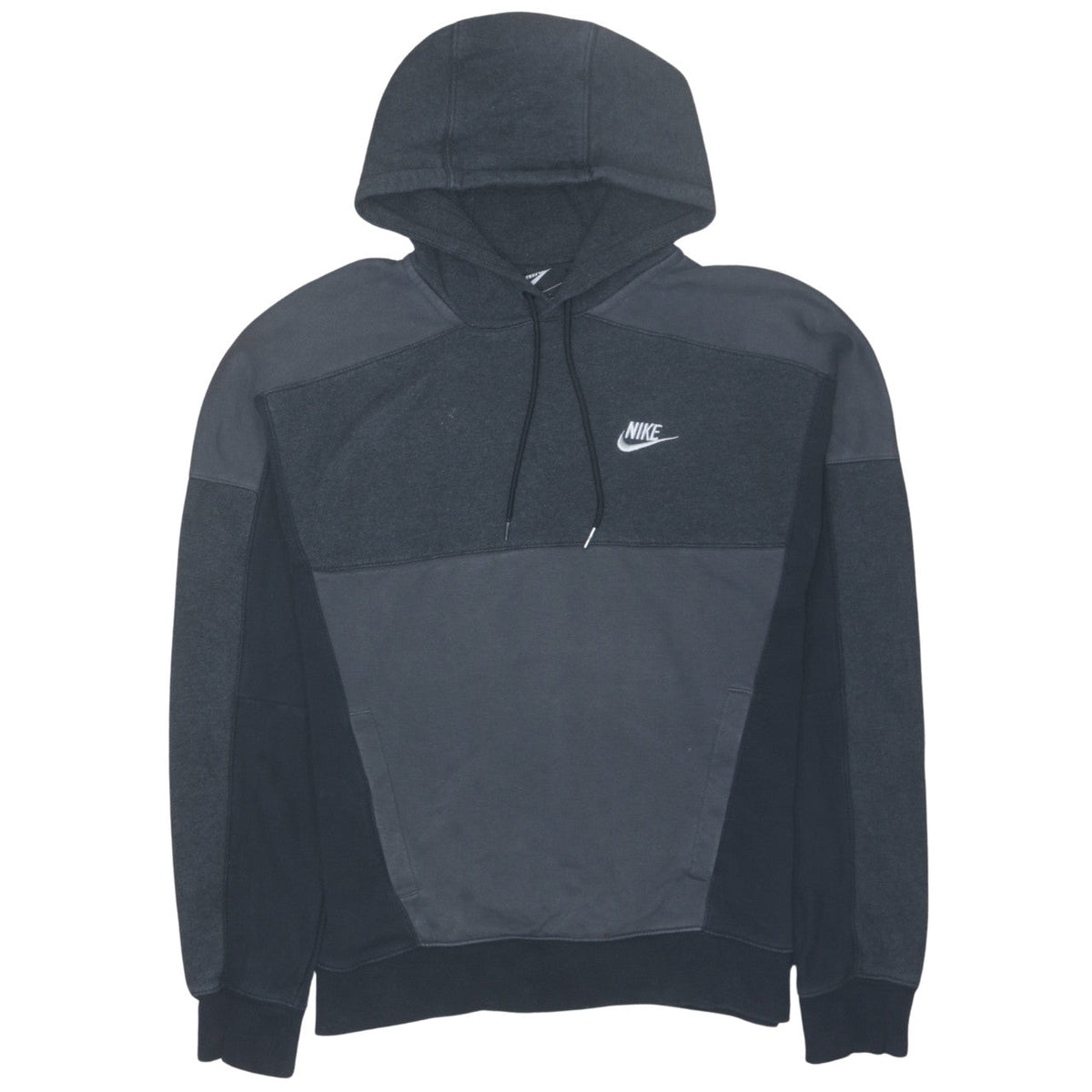 Additional front view of Nike Men's Grey Pullover Hoodie Small Fleece Logo Sportswear