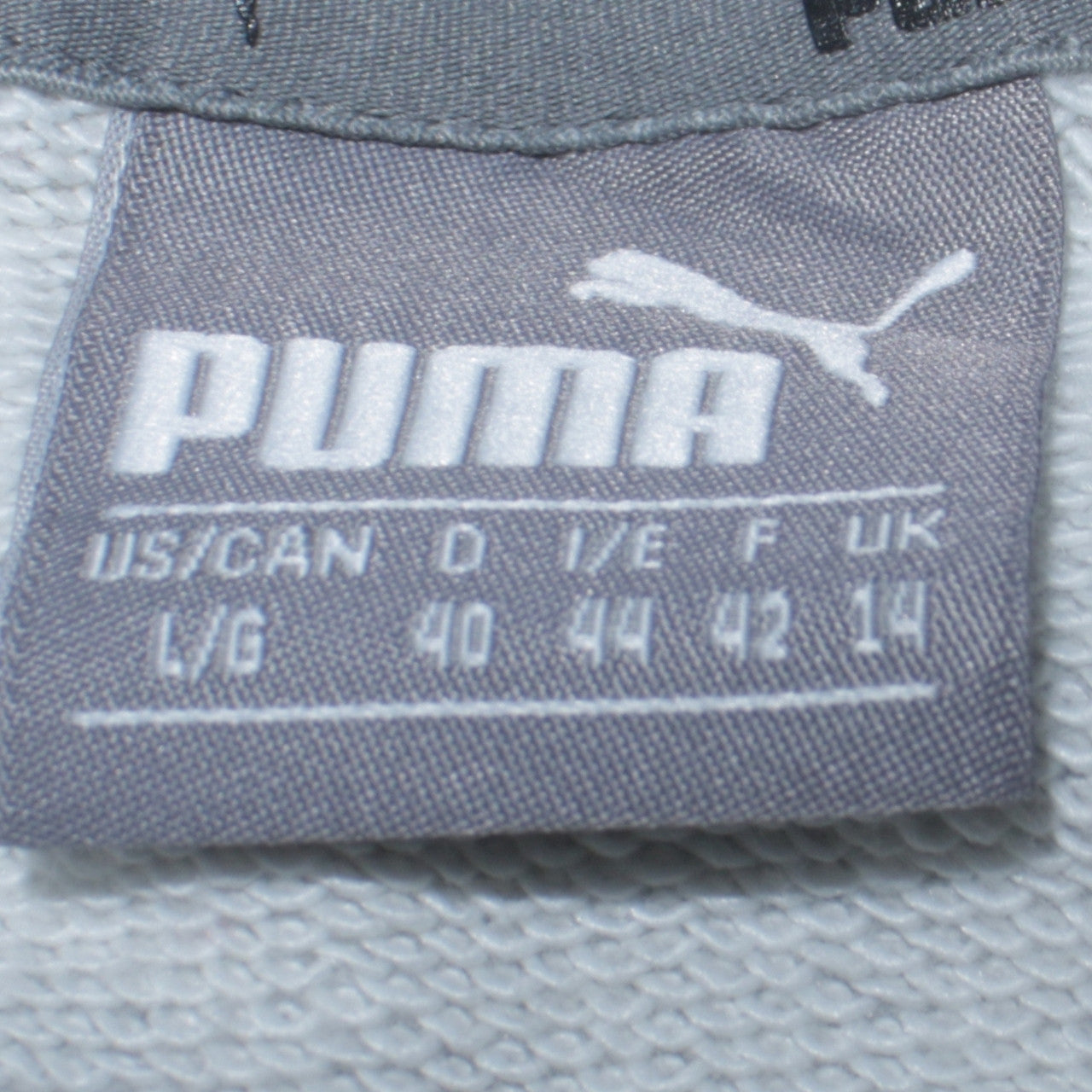 Puma Women's Grey Pullover Hoodie Size 14 Logo Print Casual Sweatshirt