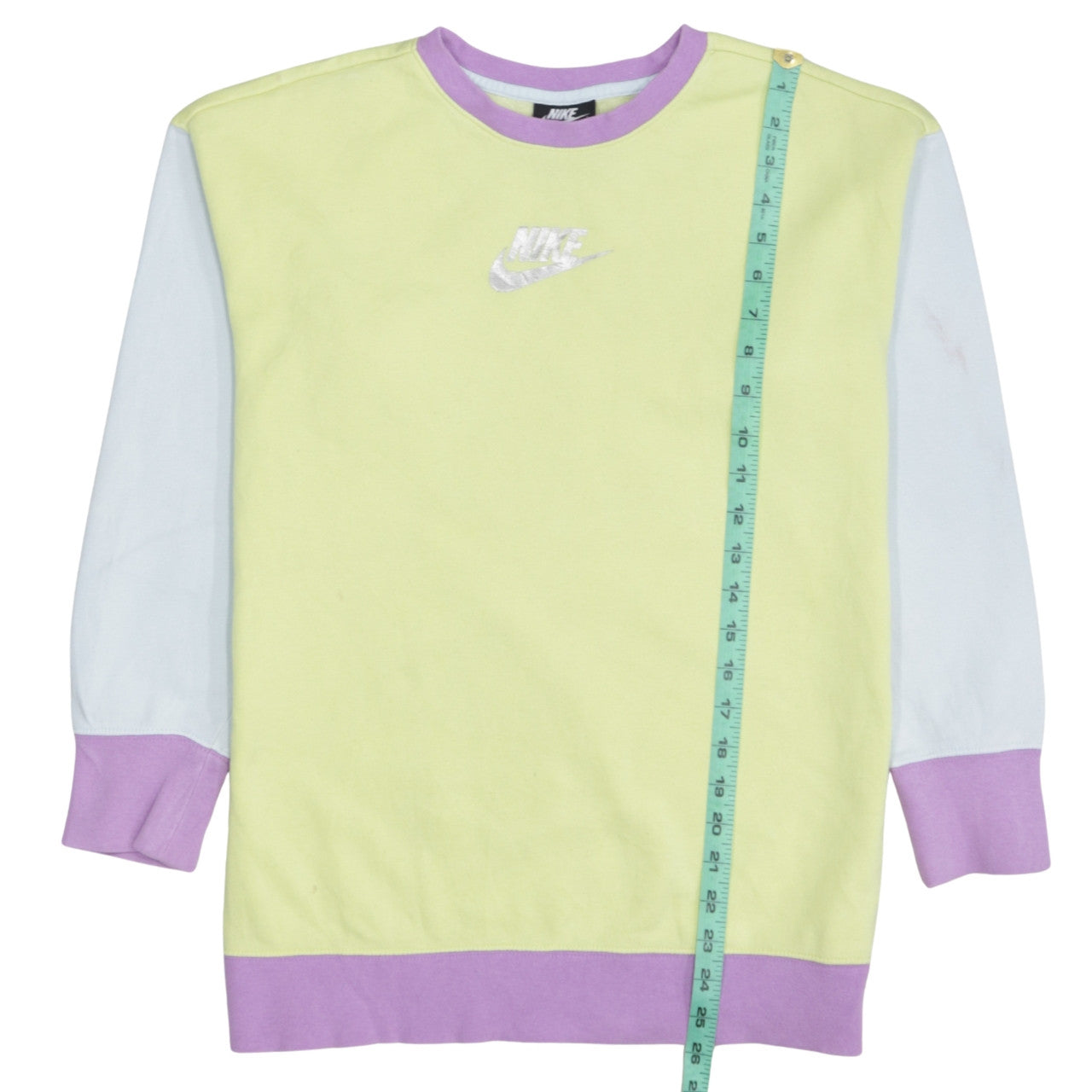 Nike Girls Multicoloured Logo Sweatshirt Size 146cm Pullover Crew Neck