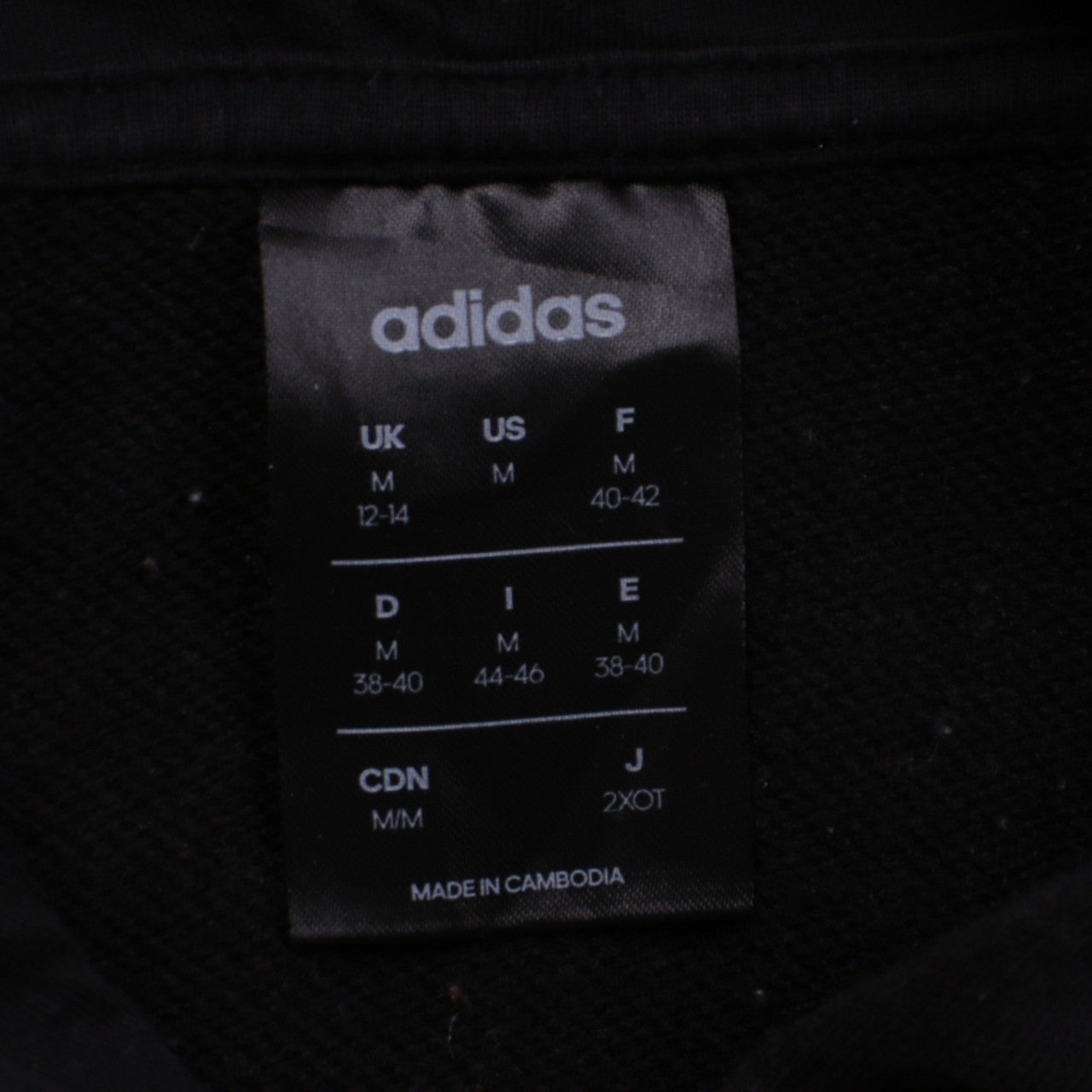 Adidas Women's Black Pullover Hoodie Medium Logo Sweatshirt