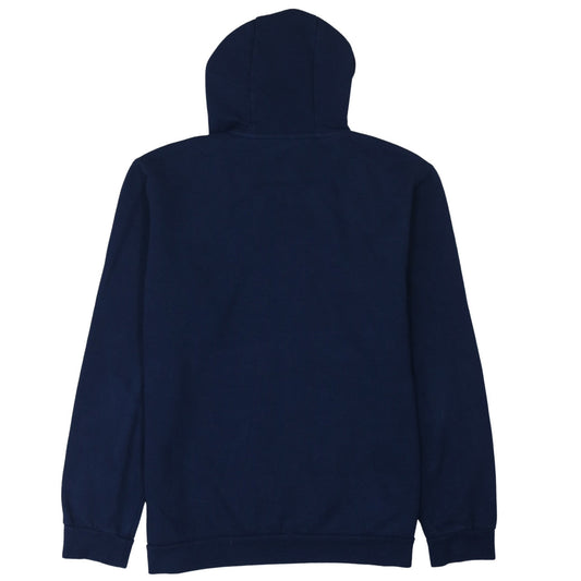 Adidas Men's Blue Pullover Hoodie L Logo Fleece Sweatshirt
