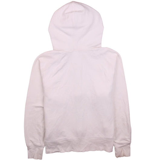 Champion Womens White Full Zip Hoodie XL Cotton Blend