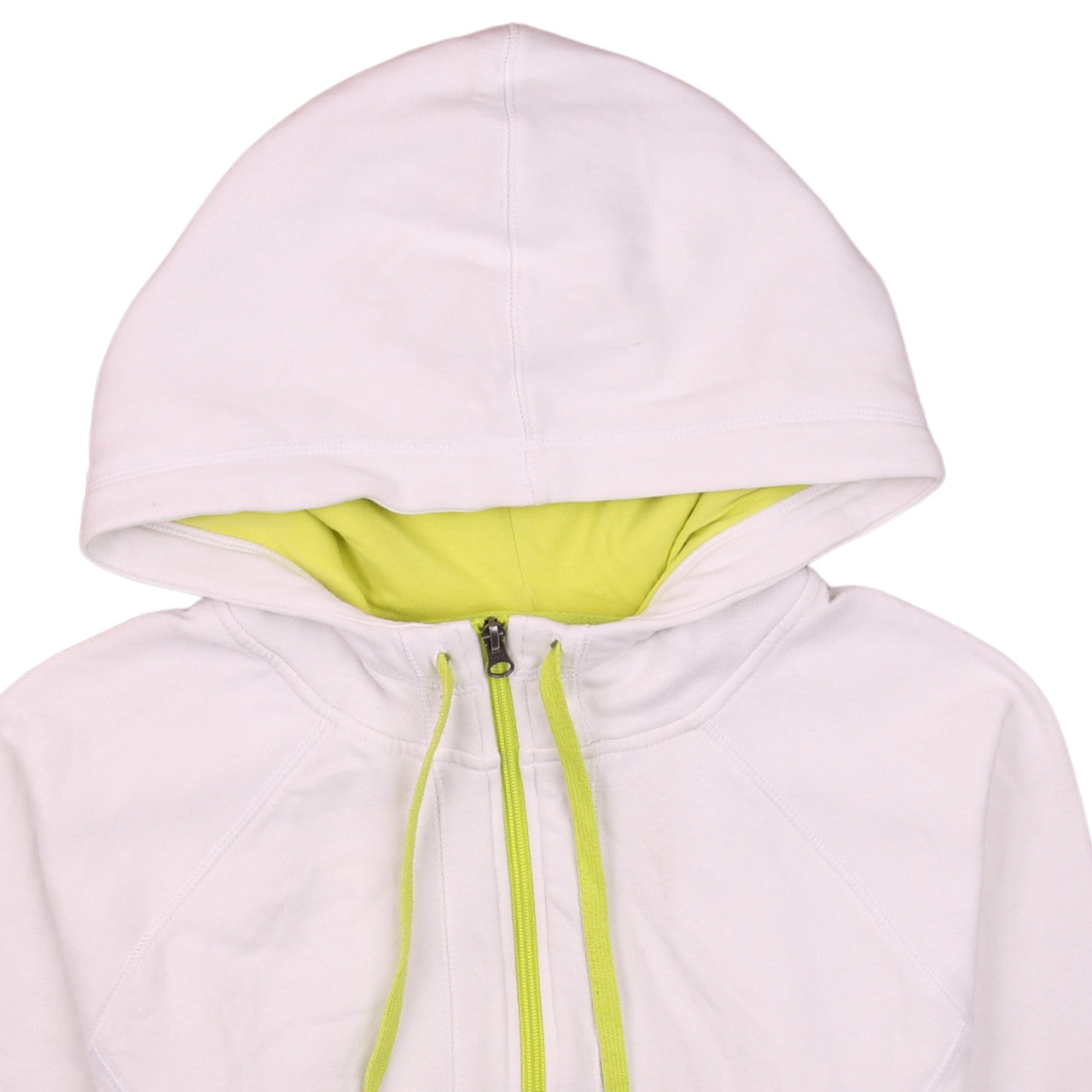 Champion Womens White Full Zip Hoodie XL Cotton Blend