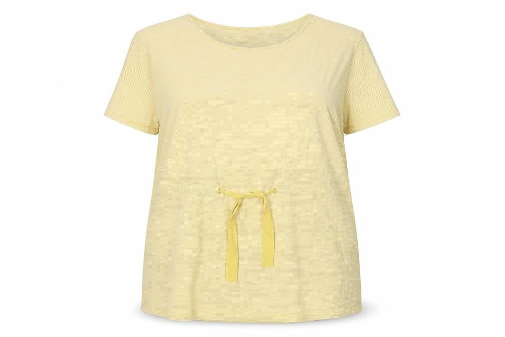 Jasper Conran Women's Yellow Stripe Tunic T-Shirt Size 18