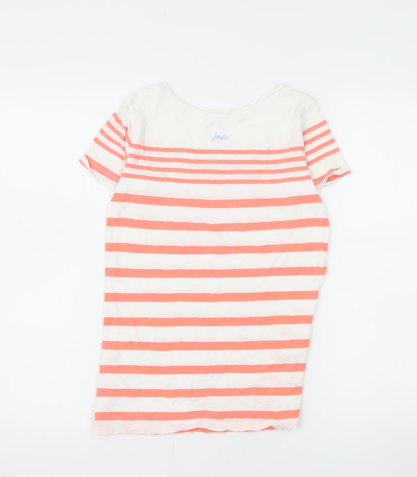 Joules Women’s Multicoloured Striped Cotton T-Shirt Size 6