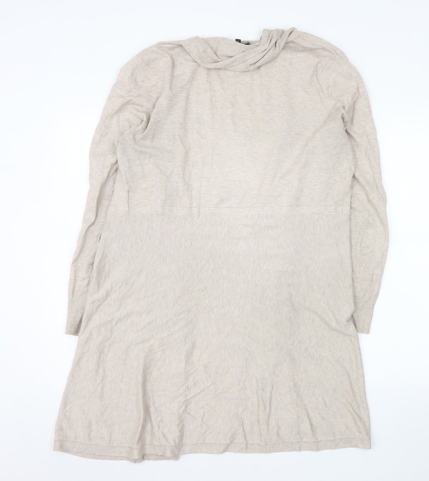 Phase Eight Women Beige Long Sleeve Open Cardigan UK 16 Viscose Blend