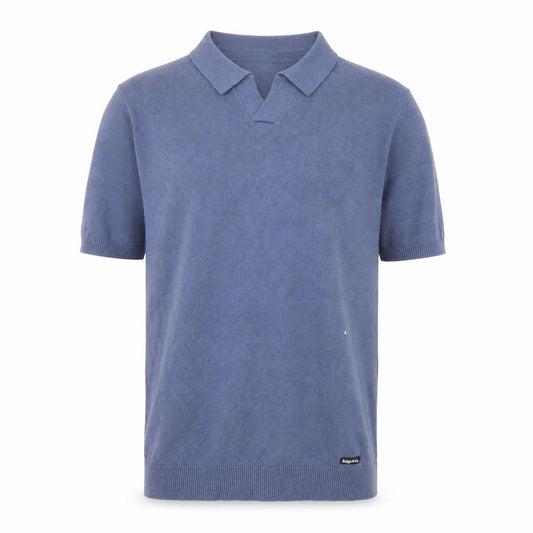 Ridge & Co. Men's Blue Cotton Blend Short Sleeve Polo Shirt Size S