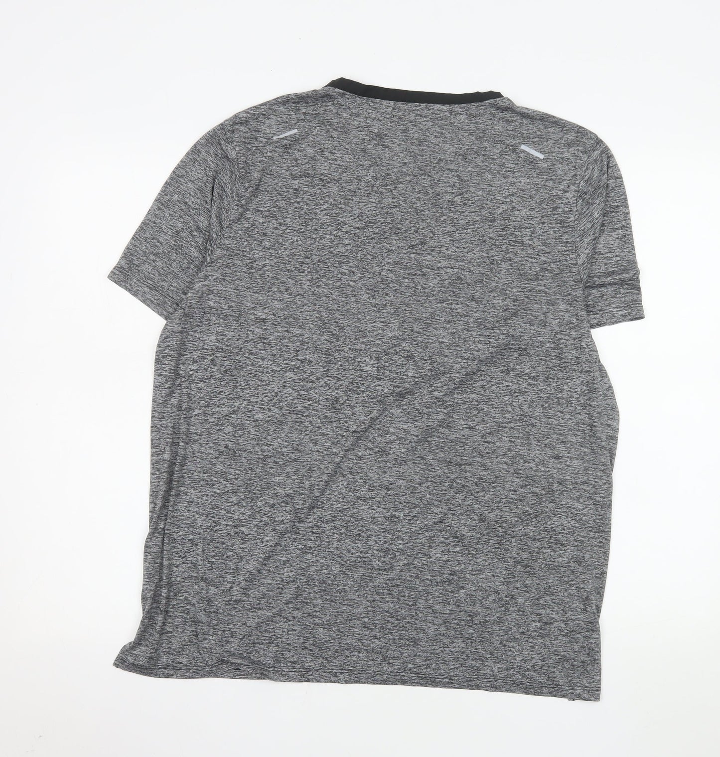 Nike Men's Grey Dri-FIT Running T-Shirt Size M Athletic Fit