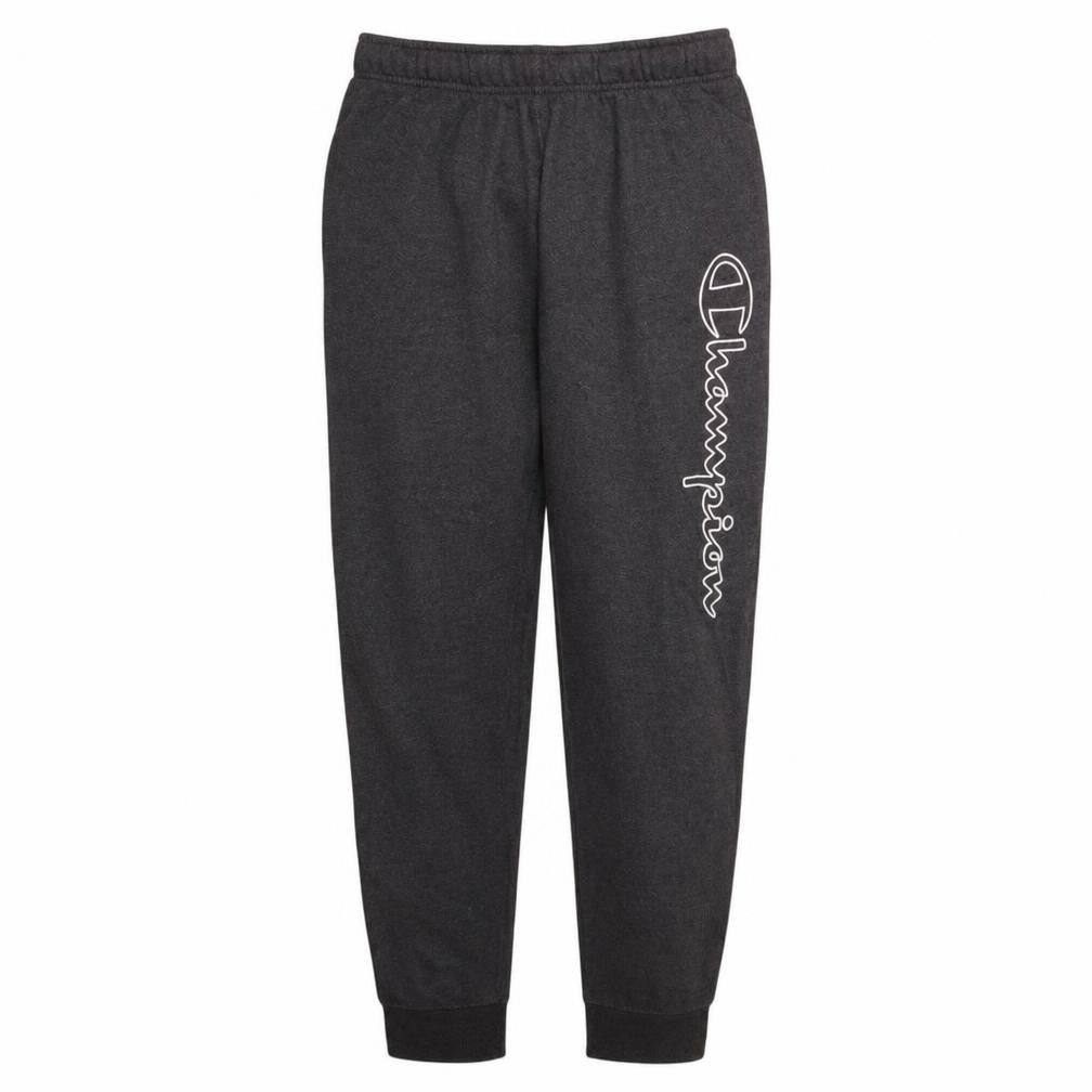 Champion Men's Black Logo Sweatpants Medium Regular Fit