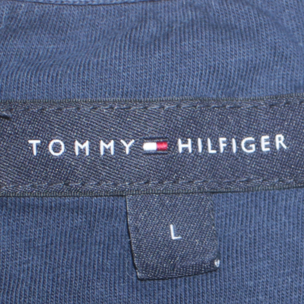 Tommy Hilfiger Men's Blue Crew Neck Cotton T-Shirt Size L