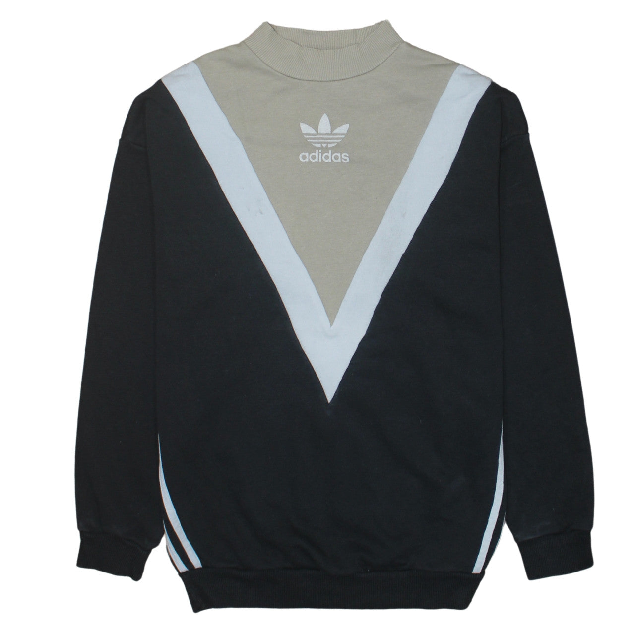Adidas Women’s Black & Beige Crew Neck Pullover Sweatshirt XS