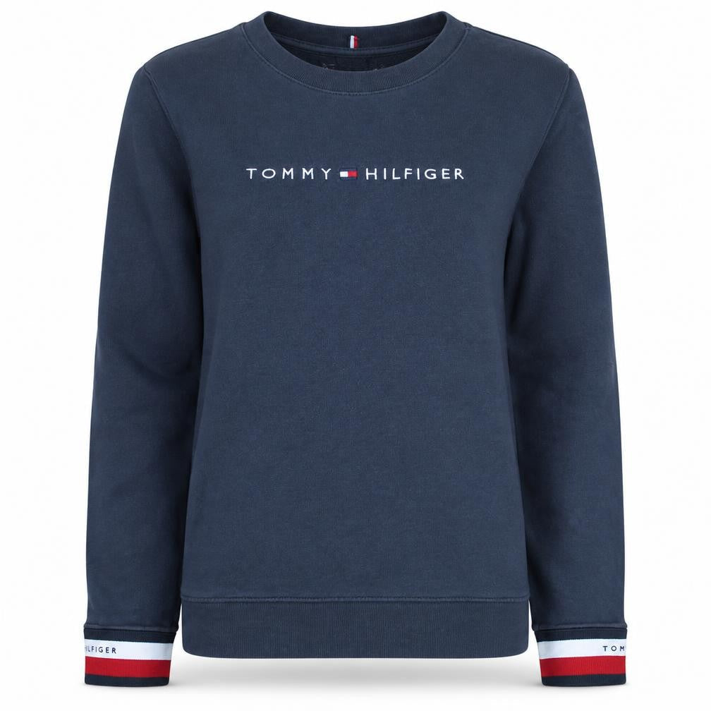 Tommy Hilfiger Womens Navy Blue XS Pullover Sweatshirt