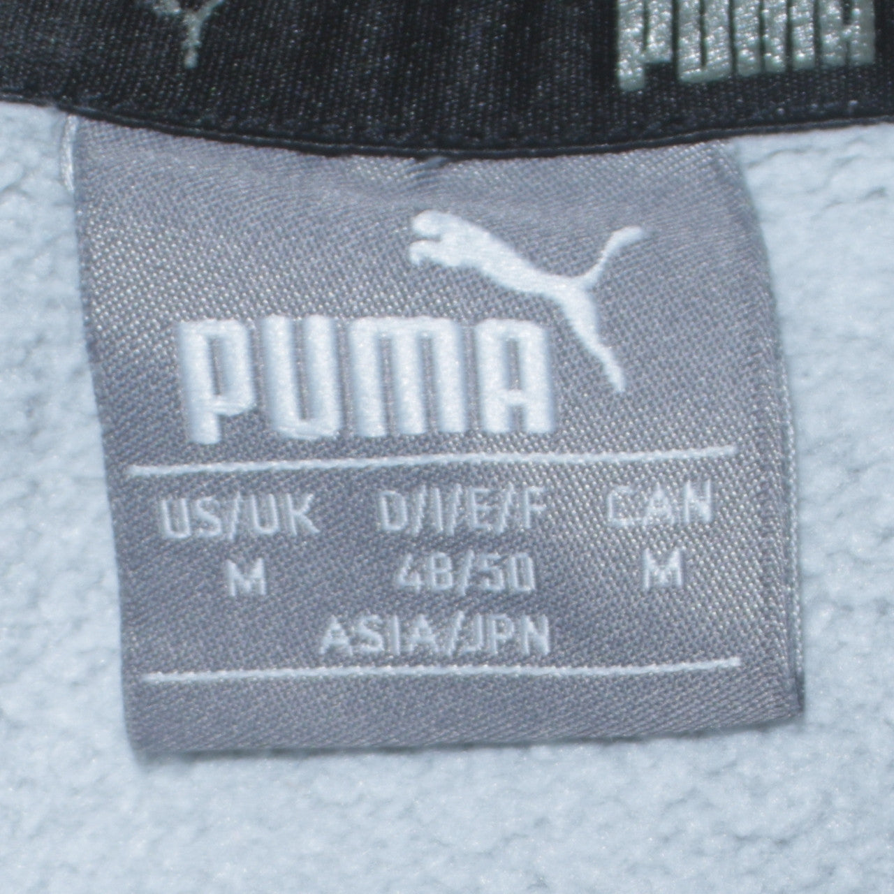 Puma Men's Grey Crew Neck Logo Pullover Sweatshirt Size M