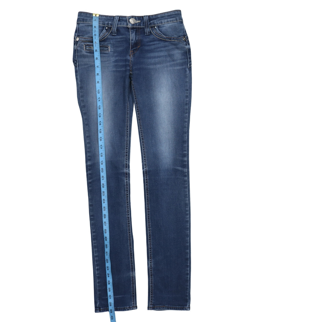 Levi's Revel Women's Blue 27 Straight Fit Stretch Jeans