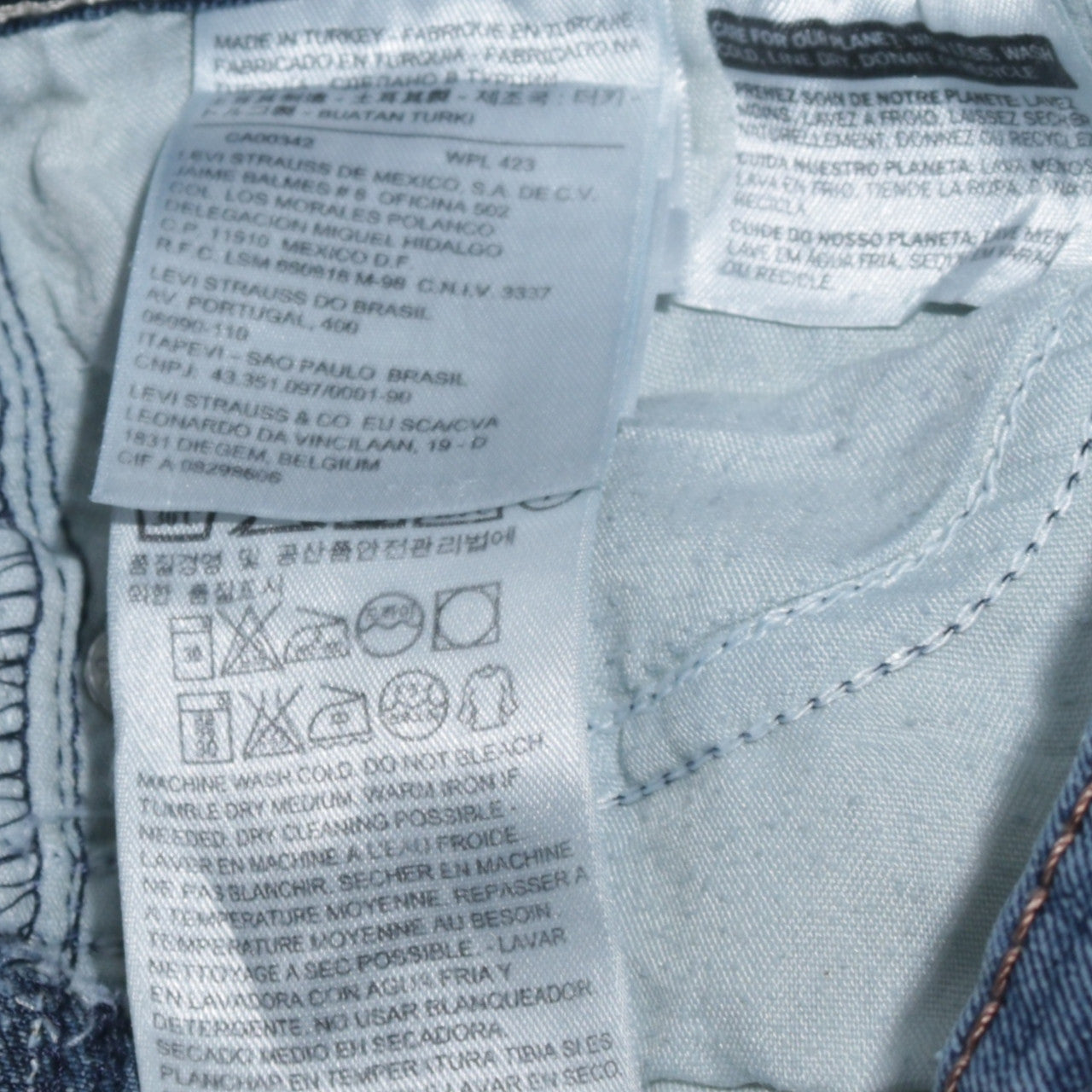 Levi's Revel Women's Blue 27 Straight Fit Stretch Jeans