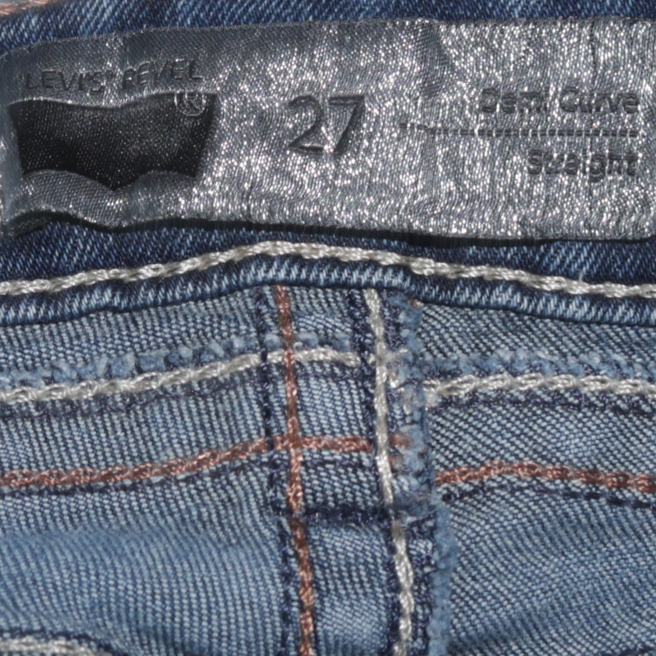 Levi's Revel Women's Blue 27 Straight Fit Stretch Jeans