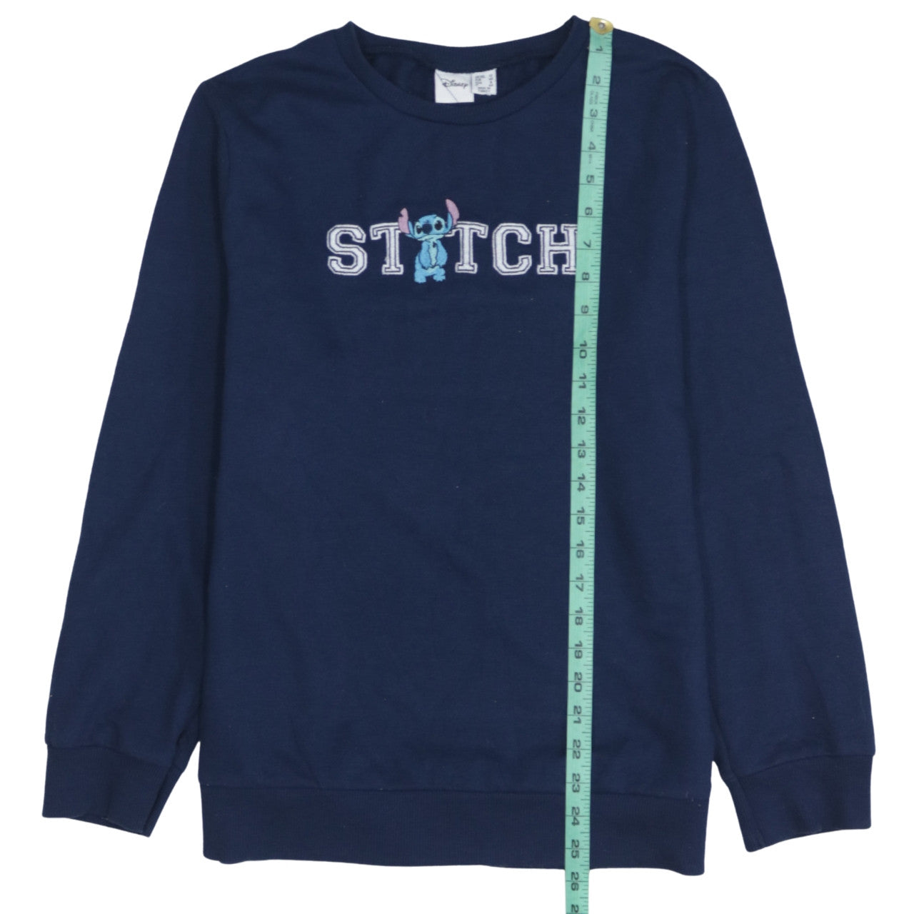 Disney Primark Women Navy Stitch Sweatshirt UK 12 Cotton Pullover