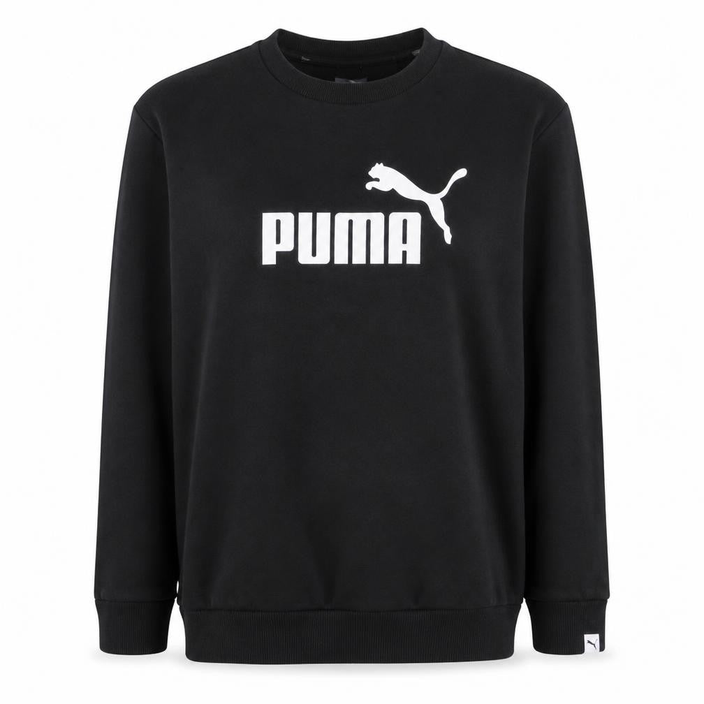Puma Womens Black Size 10 Crew Neck Pullover Sweatshirt
