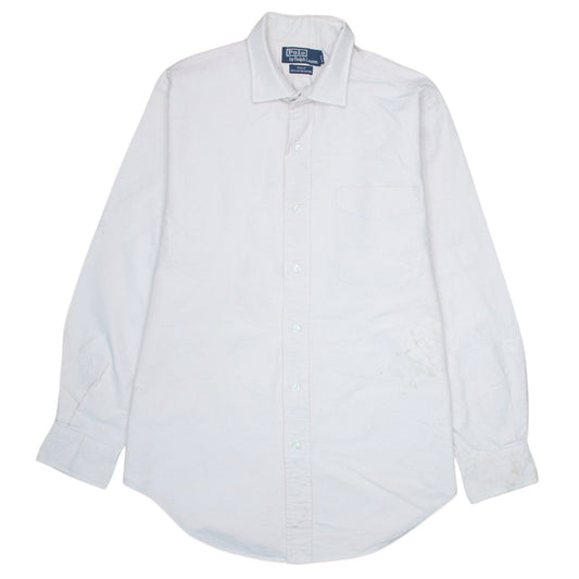 Ralph Lauren Men's White Oxford Button-Down Shirt Size 15 Classic Fit