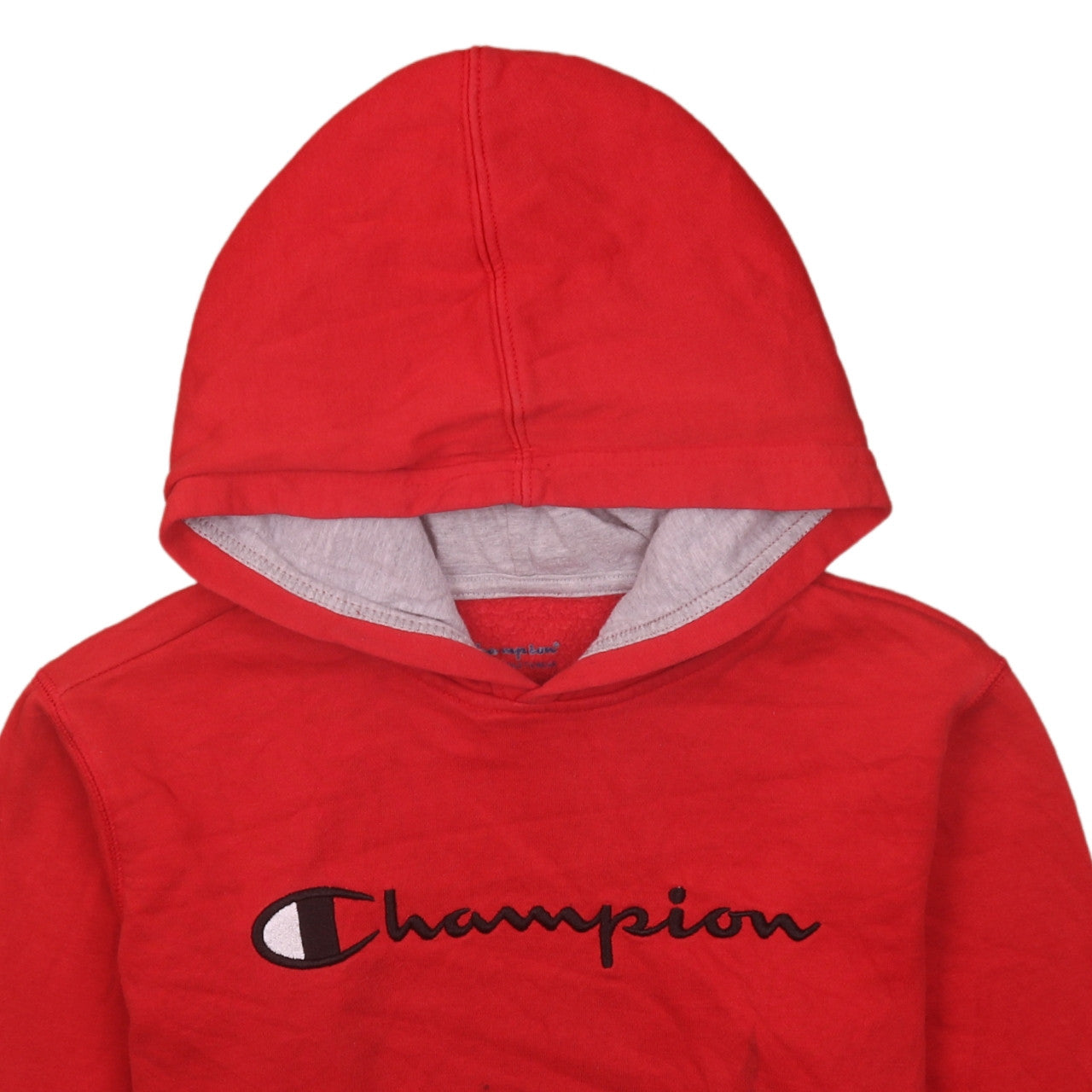 Champion Womens Red Pullover Hoodie Size L Hooded Sweatshirt