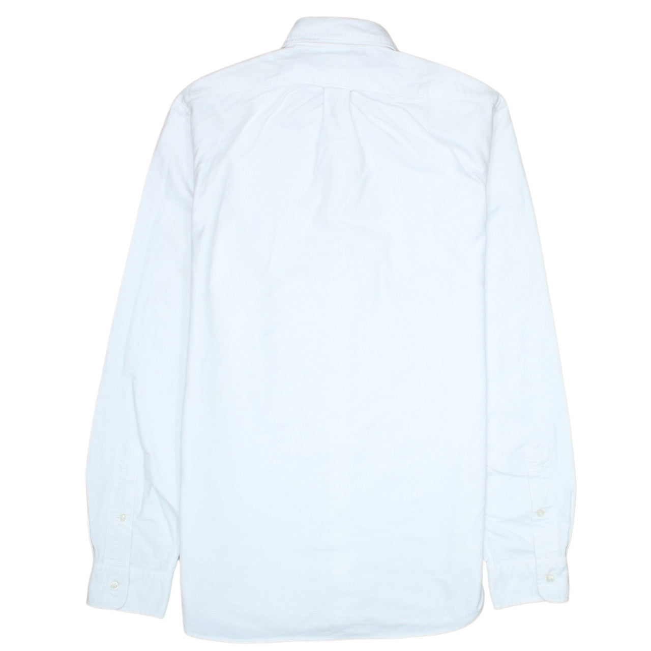Ralph Lauren Men's White Slim Fit Button-Down Cotton Shirt S