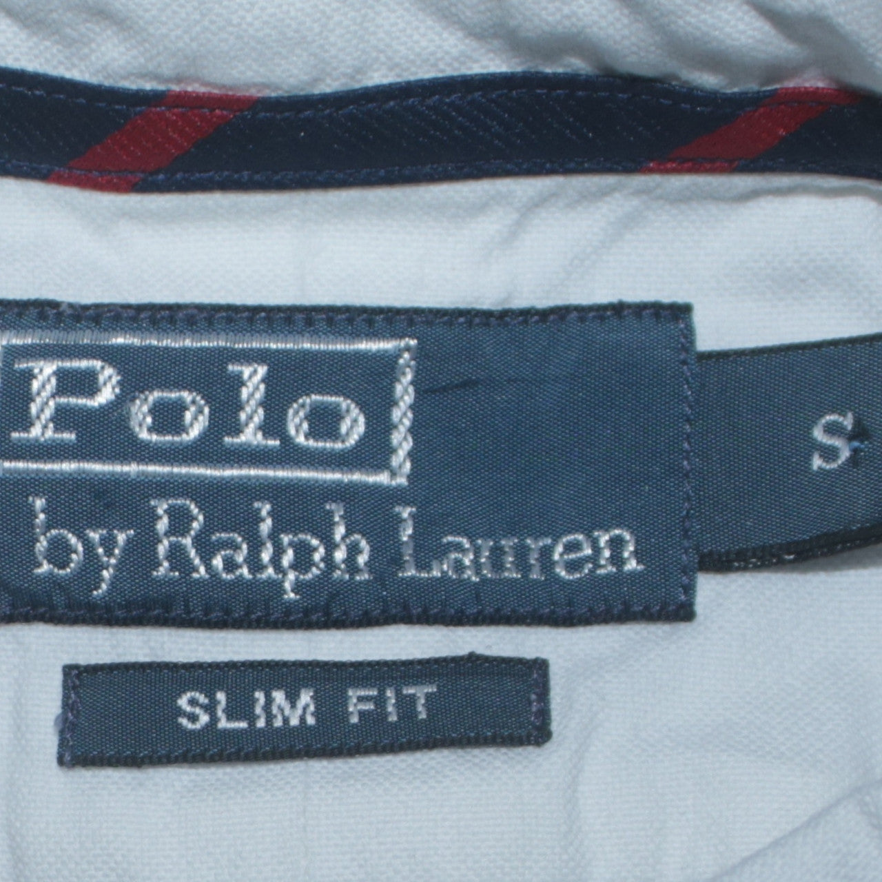 Ralph Lauren Men's White Slim Fit Button-Down Cotton Shirt S