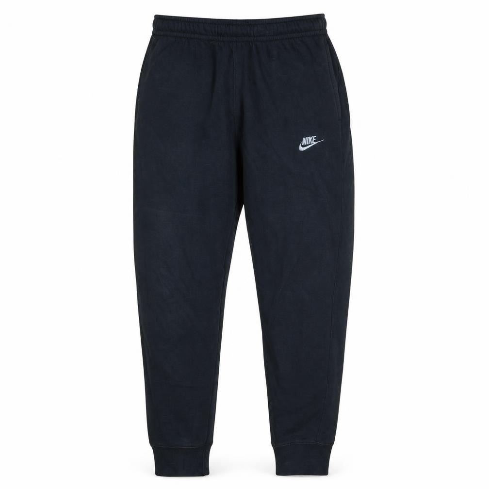 Front view of Nike Men's Black Jogger Trousers M Regular Fit Fleece