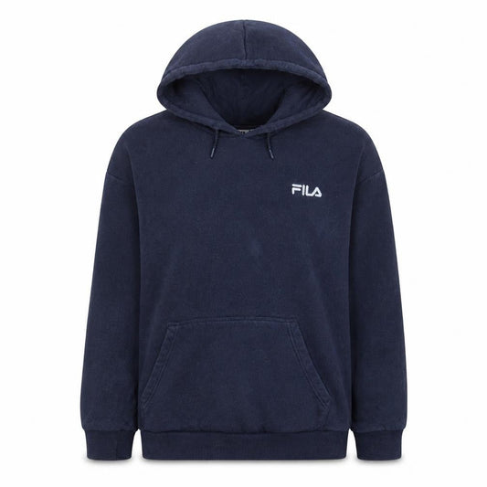 Fila Women Navy Blue Pullover Hoodie Size L 14 Cotton Blend