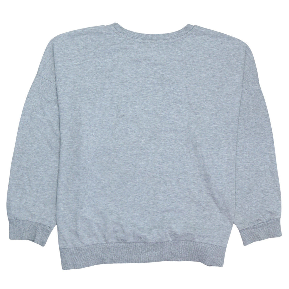 Back view of Disney women’s grey minnie & daisy crazy friends sweatshirt xl