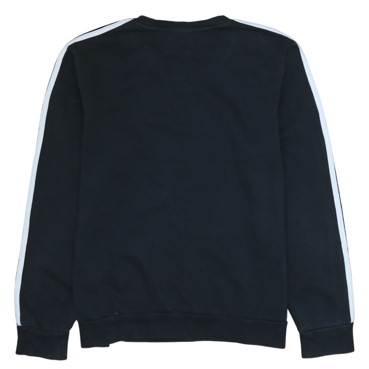 Adidas Men's Black XL Pullover Crew Neck Sweatshirt with Stripe Logo